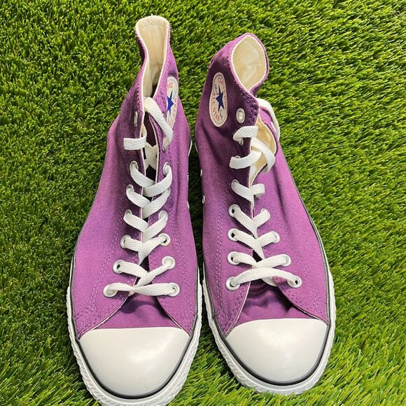 Converse Chuck Taylor All Star High Mens Size 9.5 Purple Athletic Shoes Sneakers - Picture 5 of 10